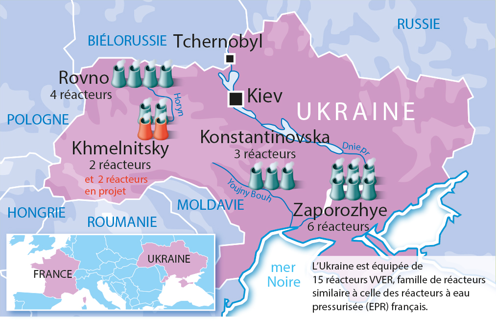 Lire la suite à propos de l’article Ukraine : risques sur les centrales nucléaires